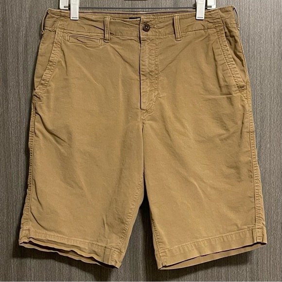American Eagle Longer Length Khaki Shorts - Next Level Flex & Chino Style - 34 - Picture 1 of 15
